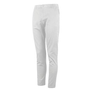 Island Green Mens Stretch Chino Tapered Golf Pants / Light Grey